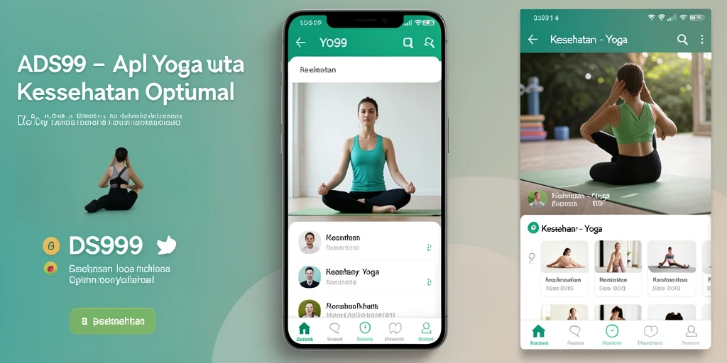 Antarmuka aplikasi DS99 yang menarik dan fungsional untuk latihan Yoga.
