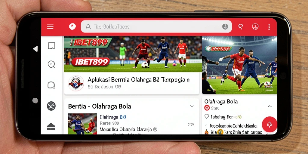 Antarmuka aplikasi IBET899 yang menarik dan informatif.