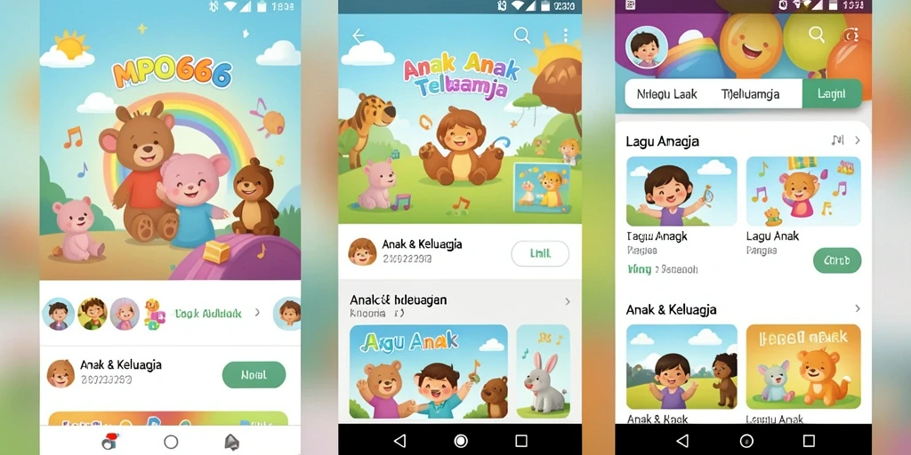 Tampilan antarmuka MPO666 yang menarik untuk anak-anak.