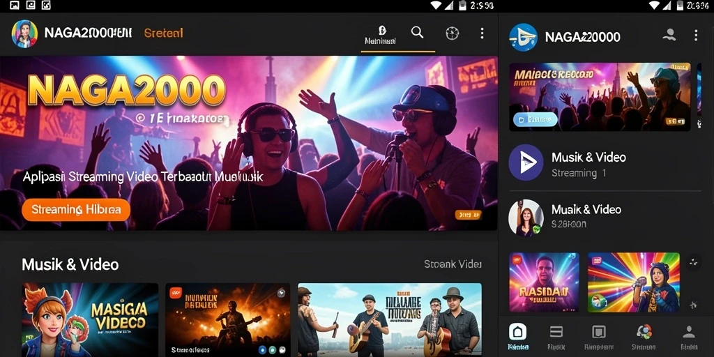 Antarmuka NAGA2000 yang intuitif untuk streaming video.
