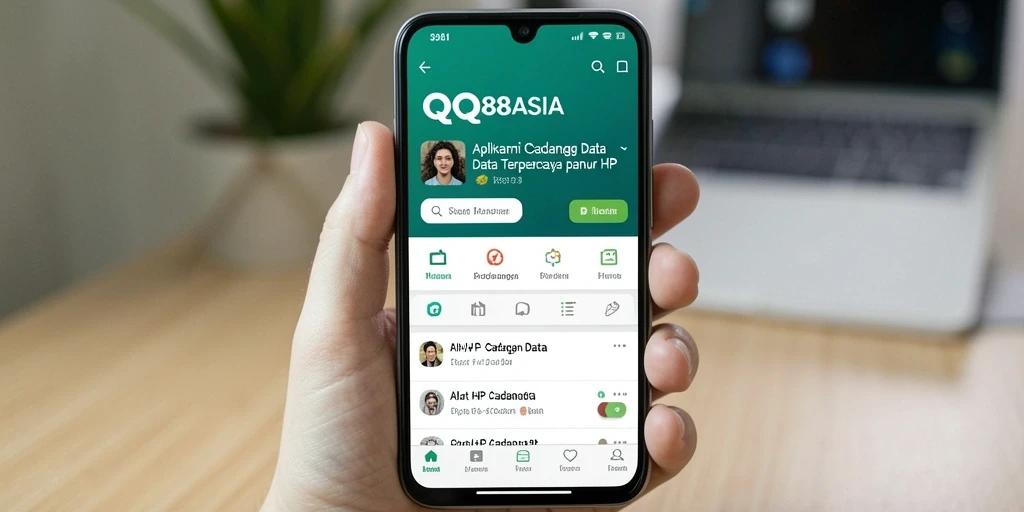 Antarmuka QQ88ASIA yang user-friendly untuk cadangan data.